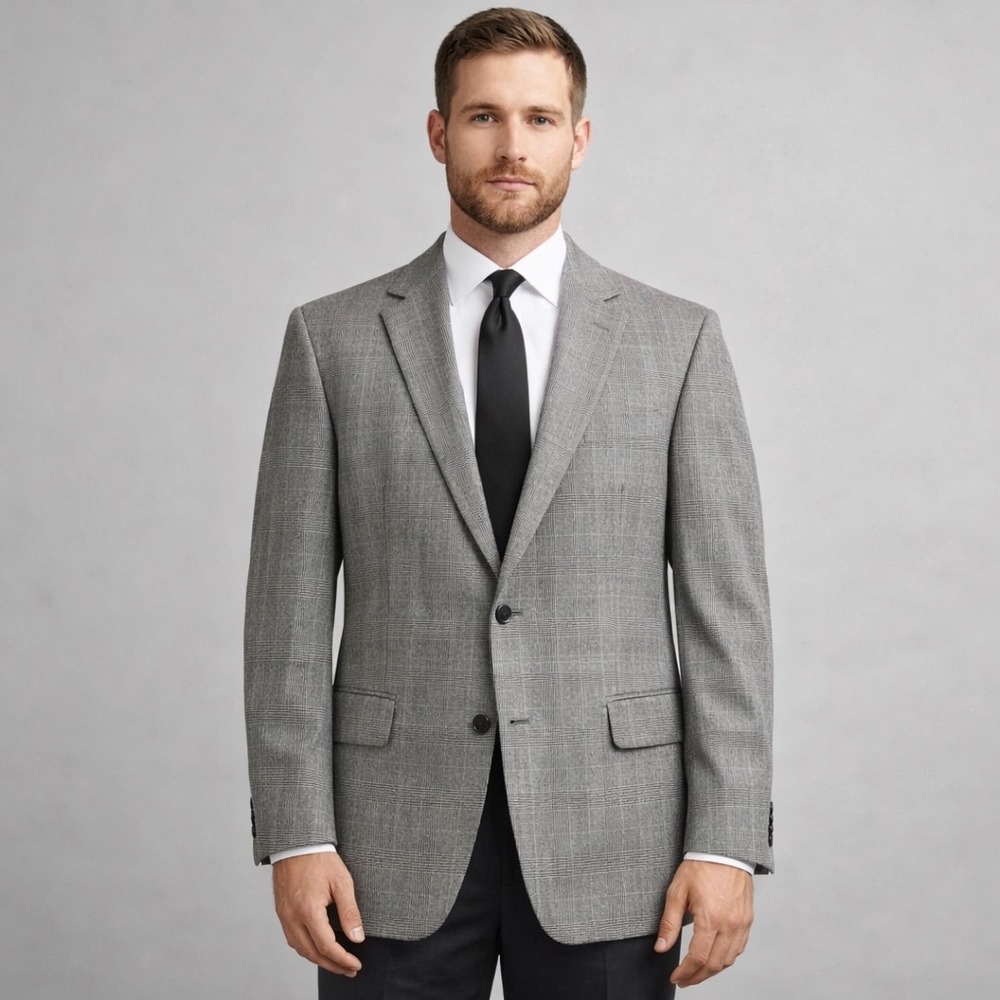 Jos. A. Bank Men’s Gray Plaid Sport Coat